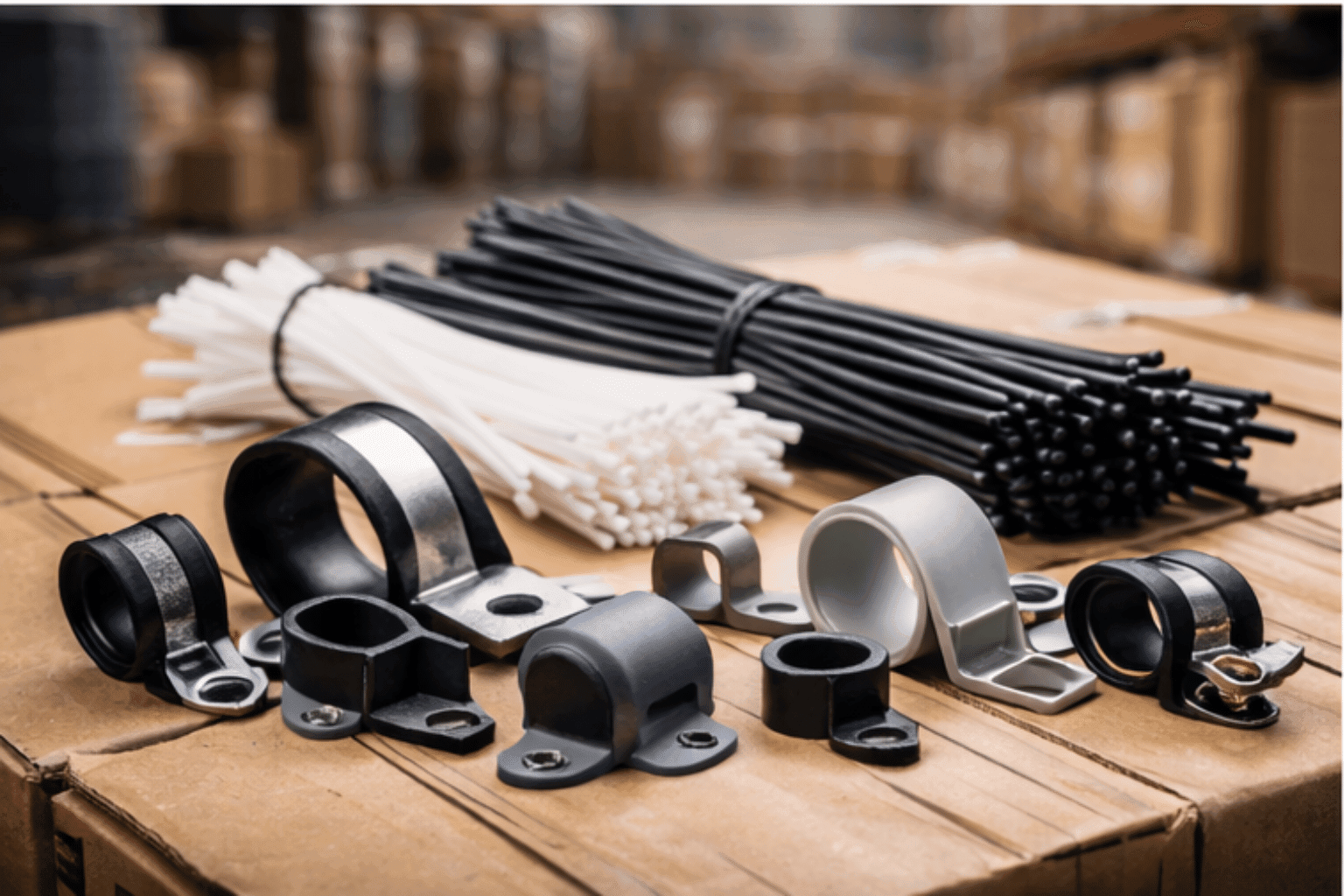 cable ties and clamps